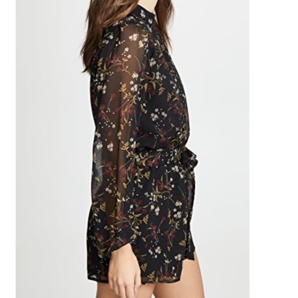 NWT BB Dakota Rise & Shine Chiffon Printed Romper - Picture 3 of 14